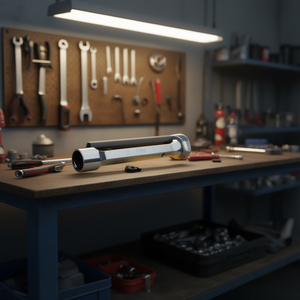 Fervi Hexagon <b>Socket</b> Wrench 13mm <b>17mm</b> Dual Size For Automotive Repair - Product Image 3