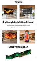 Écran LED fixe intérieur Unishine P1.53 P1.86 P2 P2.5 3840Hz, panneau d'affichage vidéo mural fin avec maintenance frontale