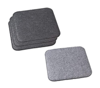 Coussin de chaise carré rembourré pour bureau, 35 cm, en feutre 100% polyester, coloré, personnalisé, écologique, amovible et lavable