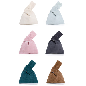 Qetesh Cổ Tay Túi <span class=keywords><strong>Mini</strong></span> Nhỏ Thời Trang Mềm Mại Vải Nhung Đơn Giản Màu Sắc Đồng Bằng Cuộc Sống Hàng Ngày Túi Xách Túi Mua Sắm - Product Image 3