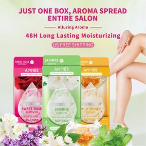 Kit de pédicure AMMES Deluxe Foot Spa 4 en 1, trempage au sel aromatique instantané, gommage au sucre, beurre de massage, 4 étapes, boîte de pédicure - Product Image 6