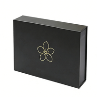 Boîte pliante pour vêtements et chaussures avec logo personnalisé recyclable, emballage avec logo, boîte rigide en carton pliée, boîte cadeau magnétique pliée