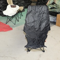 Chaise de camping pliante moderne et tendance en acier inoxydable 2026, portable, ultra-légère, pour plage, parc, hôtel, grande forme de lune