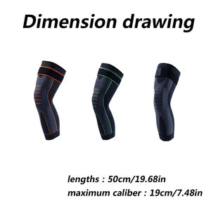 Vente chaude Respirant Longue Compression Jambe Manches Genou Manches Protéger La Jambe pour Hommes Femmes - Product Image 5