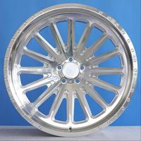 Jantes forgées sur mesure Alibaba 6061-T6 28X16 26X12 24X14 26X16 28 pouces pour Ford F-350 Excursion 8X170 8X165.1 6X135, finition argentée