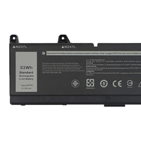 Batterie d'ordinateur portable rechargeable 11.55V 7650mAh 93Wh X9FTM pour Precision 7670 7770 7680 7780 Batterie d'ordinateur portable d'origine 965V4 5JMD8