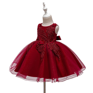 Abito <span class=keywords><strong>da</strong></span> sera formale con perline <span class=keywords><strong>per</strong></span> bambini e bambini in stile solido <span class=keywords><strong>per</strong></span> feste <span class=keywords><strong>da</strong></span> festa <span class=keywords><strong>per</strong></span> la stagione estiva - Product Image 2