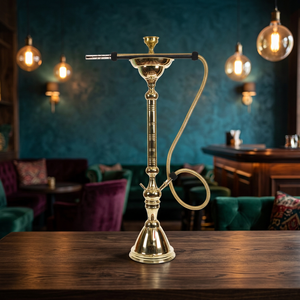 Novedad: Cachimbas de lujo egipcias de latón de alta calidad, enfriadores de hielo para cafeterías, cachimbas lacadas al por mayor, Farida Pharaonic Flower - Product Image 2