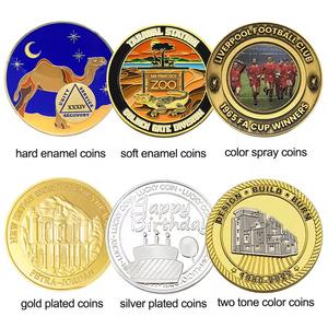 定制设计标志制作您自己的珐琅收藏纪念品3D镀银金属定制挑战硬币 - Product Image 5