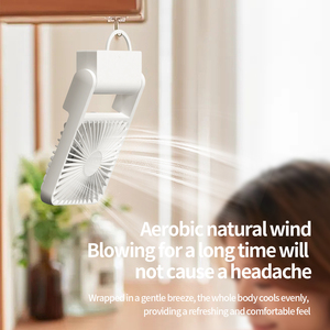 מותאם אישית מאוורר שולחן העבודה כף יד/תלה מאוורר נייד 3 מהירות קירור עבור משרד הבית - Product Image 5