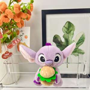 Lindo Peluche de <span class=keywords><strong>Lilo</strong></span> y Stitch Abrazándose con una Hamburguesa <span class=keywords><strong>Gigante</strong></span>, Super Suave, de Algodón PP, Regalo de San Valentín y Cumpleaños para Niños y Niñas - Product Image 4