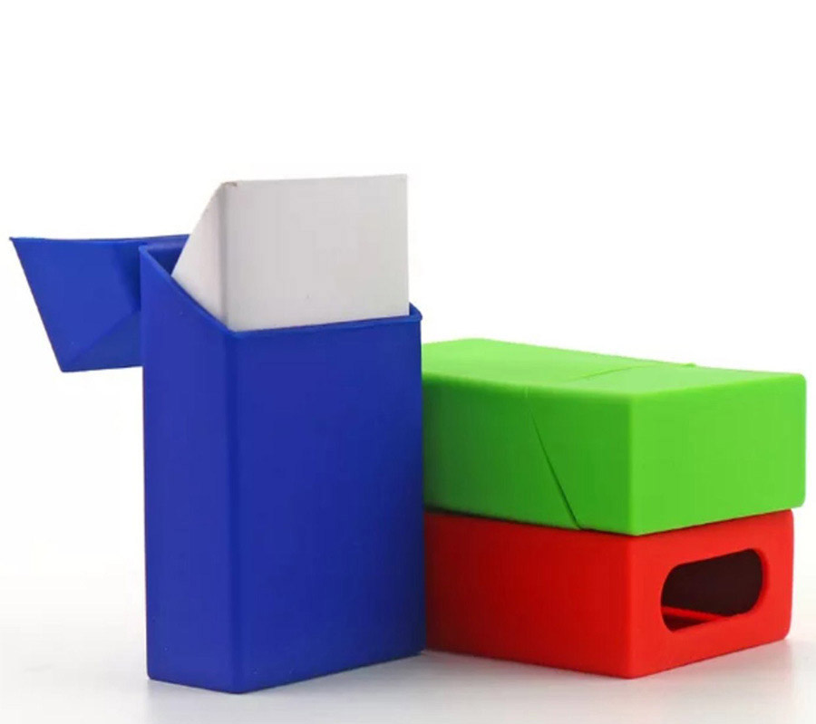 Custom Silicone Cigarette pack Cover cigarette cases silicone waterproof Cigarette case