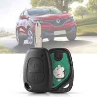 Clé Télécommande de Voiture 433 MHz Heart Horse, Remplacement 2 Boutons Puce ID46/PCF7946 pour Vivaro Movano Traffic Kangoo