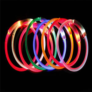 Venta al por mayor Luminous PVC <span class=keywords><strong>Led</strong></span> Light <span class=keywords><strong>Dog</strong></span> <span class=keywords><strong>Collar</strong></span> Usb Recargable Seguridad para Todas las razas de perros - Product Image 2