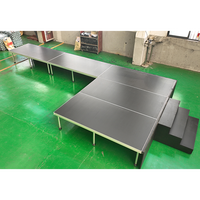 Plateforme de scène mobile en aluminium légère, facile à assembler, certifiée CE, pour défilés de mode, podiums de mariage et événements.