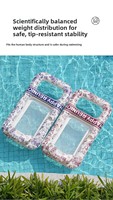 Fauteuil flottant gonflable haut de gamme en PVC pour adultes et enfants, idéal pour les fêtes aquatiques, avec filet, pour hommes et femmes
