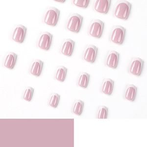 Оптовые французские накладные ногти с белым кончиком - искусственные ногти, накладные маникюрные патчи, оптовые материалы для нейл-арта - Product Image 4