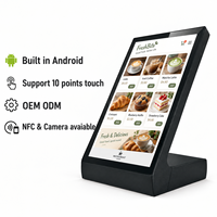 Tablette tactile de signalisation numérique de table LCD en forme de L de 10.1 pouces Android Kiosque de table en libre-service Tablette de panneau de menu d'écran