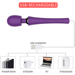 Cintura pequena Vibração Sem Dormência Masturbação Feminina Silicone Massagem Vara Sex Toys AV Wand - Product Image 5