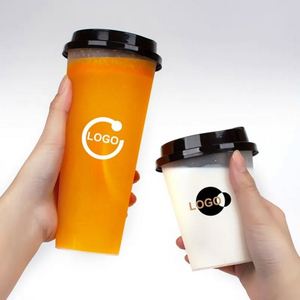 Vasos Desechables de Plástico PP para Té de Burbujas con Tapa, 360 ml, Transparentes, Rígidos, Esmerilados, para Smoothies, Boba, Personalizables - Product Image 3