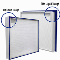 Filter Udara Kotak Hepa Lipat Dalam Efisiensi Tinggi Berbahan Fiberglass untuk Laminar Flow Hood H14 Industri Makanan & Minuman dengan Ukuran Kustom