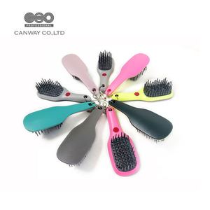 Fashion Mini Plastic Detangling Comb Hair Brush for Salon Wholesale