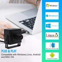 1080P Global Shutter Web Kamerası 90fps Renkli Bozulmasız Geniş Açılı Bilgisayar Kamerası Yüksek Hızlı Algılama için UVC USB20 Kamera