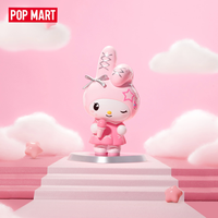 100% Original POPMART Série Family Pink Party Figurine Artisanale Boîte Mystère Jouet Décoratif