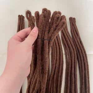 Spedizione veloce indiano non trattato afro crespo ricci capelli vergini umani 30 #1.4cm estensione dei capelli <span class=keywords><strong>loc</strong></span> 100% fatto a mano all'uncinetto dreadlock - Product Image 4