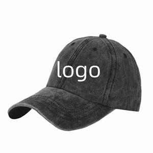 Custom Logo Retro Vintage Washed Baseball Cap for <b>Men</b> Duckbill Protection <b>Hat</b> With Printed Embroidery Versatile <b>Sun</b> Shading - Product Image 1
