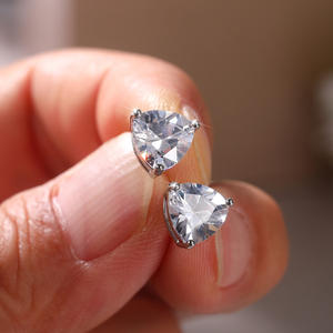 Pendientes de Cuarzo Arcoíris E1121 con Forma de Gota de Agua, Engaste de Plata 925, Joyería Clásica de Cristal para Mujer - Product Image 4