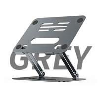 Penyimpanan Laptop/Tablet Lipat Lapisan Ganda, Pelindung Leher Tinggi, Dudukan Laptop/Tablet Aluminium Paduan