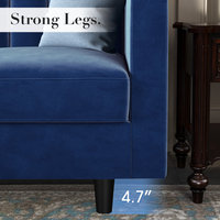 ODM Factory Direkt versorgungs sofas Nice Navy Samts toff 3-Sitzer Ottomane gepolsterte Sofa garnitur Möbel