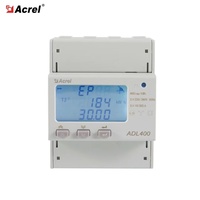 Acrel ADL400 MID Aprobado Medidor de potencia trifásico AC Kwh Gestión de energía Pantalla LCD con Rs485 Modbus-RTU