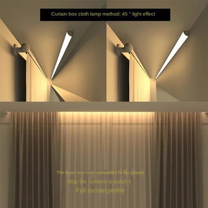 ช่องอะลูมิเนียม LED มุม45องศา90*34มม. โครง LED เงินสีดำสำหรับไฟเพดานในบ้าน3เมตรสินค้าใหม่ - Product Image 5