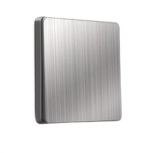 86type Grey Stainless Steel Panel Wall SwitchesPush Button <b>Switch</b> EU/<b>UK</b>/US/Australia Standard - Product Image 1