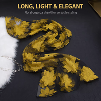 Nouvelle mode printemps été Organza dentelle écharpe légère femmes Paisley motif Pashmina châle et enveloppement