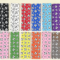 Bandeau et serre-tête de sport en coton imprimé football, élastique, réutilisable et antidérapant pour femmes et hommes - Idéal pour la course, le yoga et le spa