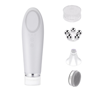 SPA Limpiador facial eléctrico bidireccional motor cardíaco giratorio Cepillo de limpieza de silicona Masajeador de limpieza recargable Limpiador de poros - Product Image 1