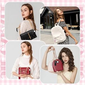 <b>Custom</b> Lipstick Holder <b>Keychain</b> with Mirror,PU Leather Portable Lipsticks Holder, Soft Leather Portable Lipstick Pouch Key Ring - Product Image 5
