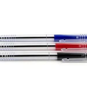 Popular High Quality <b>Retractable</b> Transparent Plastic Ball Point <b>Pen</b> with Custom Logo for Promotional Gifts - Product Image 5