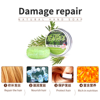 Sabun Sampo Tea Tree Pelembap Anti Ketombe Perbaikan Rambut Rusak dalam Kemasan Aluminium 60g Grosir Kustom Terlaris