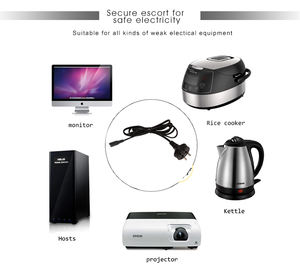 Cable de alimentación AU AS/NZS 3112 a IEC C5 10A 250V para adaptador de ordenador portátil con conexión a tierra con conector Cloverleaf para PSU de escritorio - Product Image 4