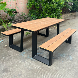 Set da Pranzo per Esterni Personalizzato <span class=keywords><strong>con</strong></span> Tavolo <span class=keywords><strong>e</strong></span> Panchina in Legno per Picnic <span class=keywords><strong>e</strong></span> Caffè - Product Image 6