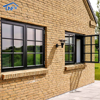 Ventanas Abatibles de Aluminio NFRC Personalizadas con Rotura de Puente Térmico de 90 Grados, Doble Acristalamiento Aislante y Resistentes al Viento para Villa