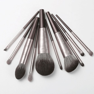Monja-brosse à maquillage professionnelle et personnalisée, accessoire métallique vegan, noir, bronze, collection de <span class=keywords><strong>paris</strong></span>, glacée, avec produit, 13 pièces, 14 pièces - Product Image 2