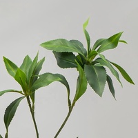 Arbre artificiel de haute qualité Silei Pieris Japonica 80 cm en PU, feuilles vertes durables, pour mariage, Noël, extérieur