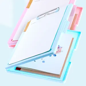 Nouvelle boîte de porte-fichier en plastique, presse-papier d'allaitement étanche de haute qualité avec différentes couleurs