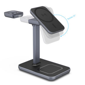 Chargeur sans fil <span class=keywords><strong>pliable</strong></span> Qi22 25w à charge rapide, chargeur de bureau pour accessoires de téléphone, Airpod, Iwatch, station de charge sans fil - Product Image 4