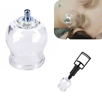 Kit de ventouses en verre Fire Free 12 ventouses Ribon Med Pompe à vide Hijama Massage Thérapeutique